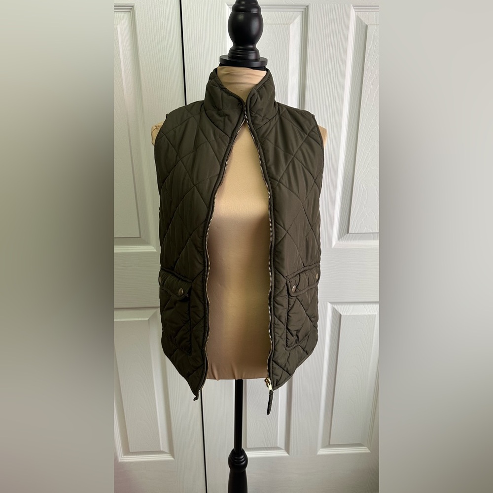 Quinn Olive Quilted Women's Vest
